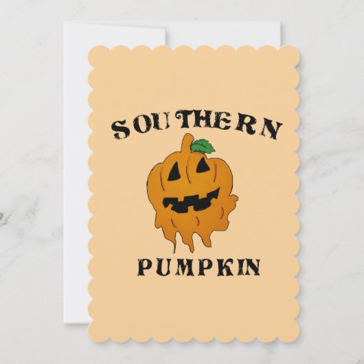 Südkürbis Einladung (Vorderseite)