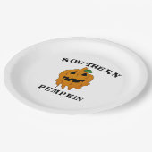 Südkürbis Pappteller (Schrägansicht)