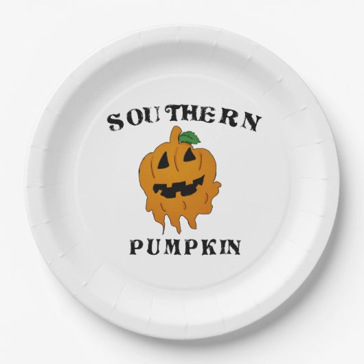 Südkürbis Pappteller (Vorderseite)