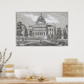 Südlage des Staat in Boston Poster (Küche)