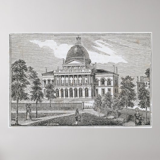 Südlage des Staat in Boston Poster (Vorne)