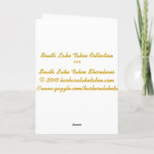 Südlake- tahoesammlungs-*Greeting Karte (Rückseite)