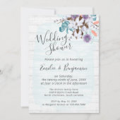 Südländer Baumwollflora-Polterabend Einladung (Vorderseite)