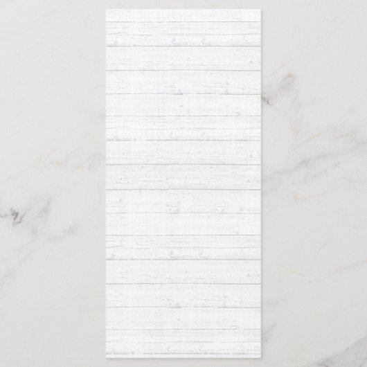 Südländlicher Baumwolle Bolzen Rustikales Hochzeit Menükarte (Rückseite)