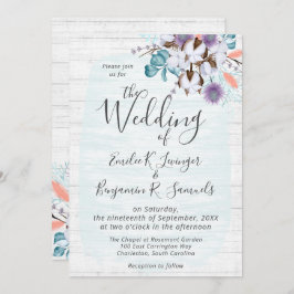 Südlandwolle Bolzen Botanisches Rustikales Holz Einladung