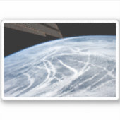 Südlich der Aleutianischen Inseln herrschen Wolken Aufkleber (Vorderseite)