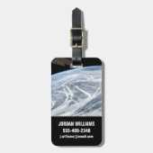 Südlich der Aleutianischen Inseln herrschen Wolken Gepäckanhänger (Vorderseite vertikal)