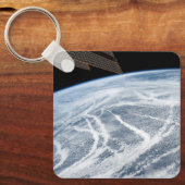 Südlich der Aleutianischen Inseln herrschen Wolken Schlüsselanhänger (Vorderseite)