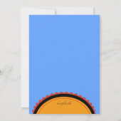 Südlich der Grenzeinladung Einladung (Rückseite)