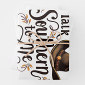 Südlich mit mir reden Funny Cowboy Hat Western Geschenkpapier Set (Beispiel)