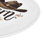 Südlich mit mir reden Funny Cowboy Hat Western Schneidebrett (Ecke)