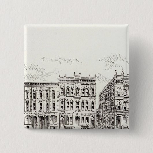 Südlich von Kalifornien: Sansome und Leidesdorff Button (Vorderseite)
