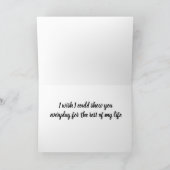 **SÜDLICH WAREN SIE MEIN ALLES" KARTE (Innenseite)