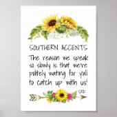 Südliche Akzente Poster (Vorne)