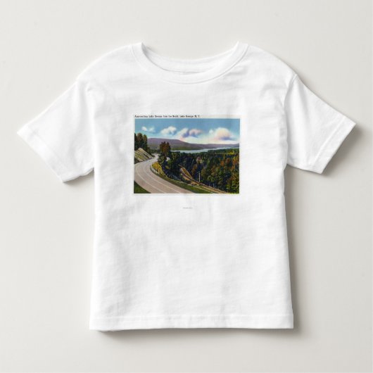 Südliche Annäherung an See von der Landstraße Kleinkind T-shirt (Vorderseite)