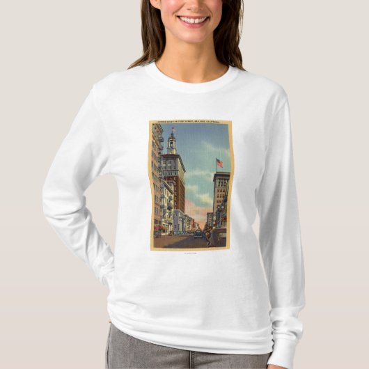 Südliche Ansicht der ersten Straße T-Shirt (Vorderseite)