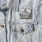 Südliche Ansicht des Staats-Hauses in Boston Button (Beispiel)