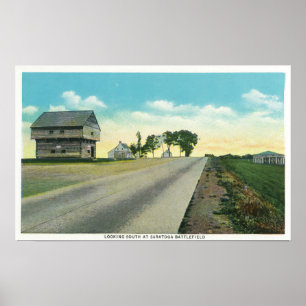 Südliche Ansicht von Saratoga Schlachtfeld Poster