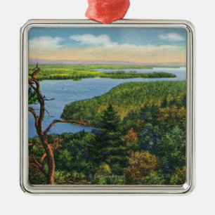 Südliche Ansicht von See vom Spalte-Felsen-Licht Ornament Aus Metall
