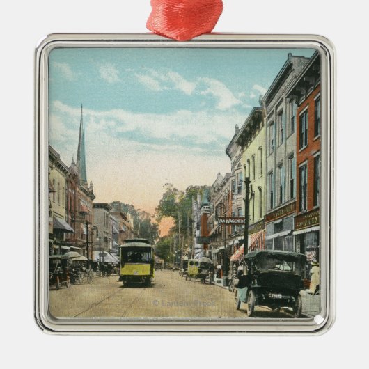 Südliche Ansicht von Wall Street Ornament Aus Metall (Vorne)