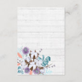 Südliche Baumwolle - Blumenzwiebeldetails / Richtu Begleitkarte (Rückseite)