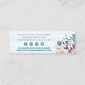 Südliche Baumwolle Moon & Wood Social Media Mini Visitenkarte (Rückseite)