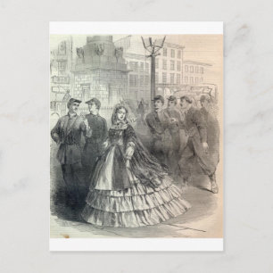 Südliche Belle, 1861 Postkarte
