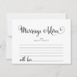 Südliche Belle Calligraphy Eheberatungskarten Hinweiskarte<br><div class="desc">Diese Südkalligraphie-Heiratskarten sind die ideale Ergänzung für einen modernen Hochzeitsempfang oder ein modernes Brautparty. Das minimalistische Design zeichnet sich durch eine rustikale und elegante Typografie in Schwarz und Weiß mit skurrilen Schnörkeln aus. Personalisieren Sie diese Karten mit dem Namen der Braut und Bräutigam.</div>