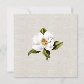 Südliche Belle Magnolias Custom Hochzeit Einladung (Rückseite)
