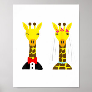 Südliche Bezeichnungen Niedliche Giraffenbrille un Poster
