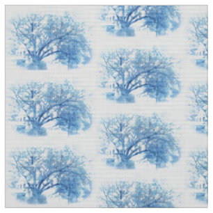 Südliche blaue Eiche Toile Stoff