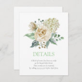 Südliche Blüten Begleitkarte (Vorne/Hinten)