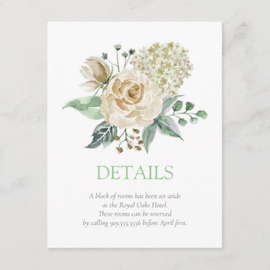 Südliche Blüten Begleitkarte (Vorderseite)