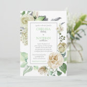 Südliche Blüten Einladung (Stehend Vorderseite)