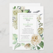 Südliche Blüten Einladung (Vorne/Hinten)