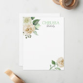 Südliche Blüten Mitteilungskarte (Vorderseite/Rückseite Beispiel)