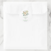 Südliche Blüten Runder Aufkleber (Tasche)