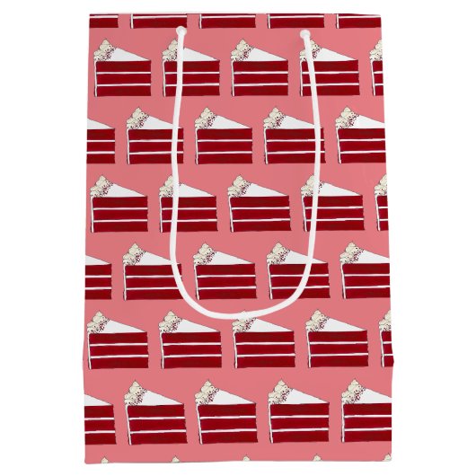 Südliche Brotbäckerei mit rotem Velvet Mittlere Geschenktüte (Rückseite)