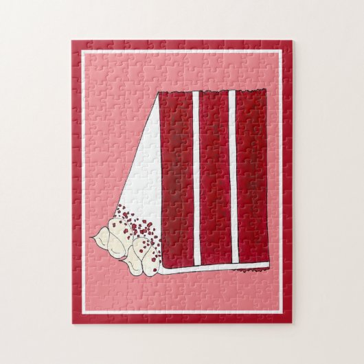 Südliche Brotbäckerei mit rotem Velvet Puzzle (Vertikal)