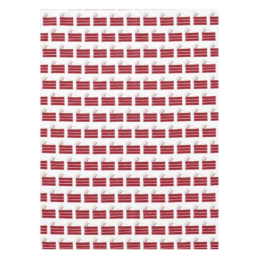 Südliche Brotbäckerei mit rotem Velvet Tischdecke (Vorderseite)