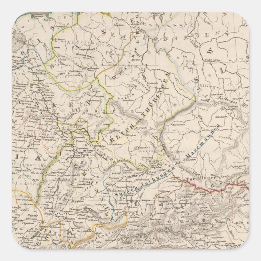 Südliche Donauländer Quadratischer Aufkleber (Vorderseite)