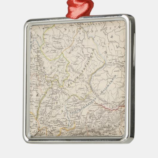 Südliche Donauländer Silbernes Ornament (Links)