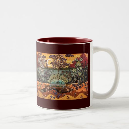 "Südliche Dreamscape" Tasse wiederholtes Bild (Rechts)