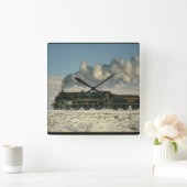 Südliche Eisenbahn-nein Züge 777_Steam Quadratische Wanduhr (Zuhause)