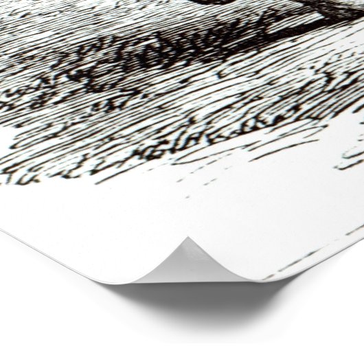 Südliche Flüchtlinge, die in den Wäldern eingeschl Poster (Ecke)