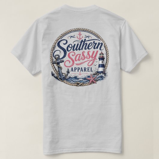 Südliche freche Kleidung T-Shirt (Design Rückseite)