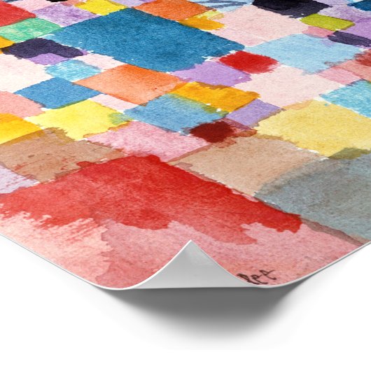 Südliche Gärten: Paul Klee 1919 Poster (Ecke)