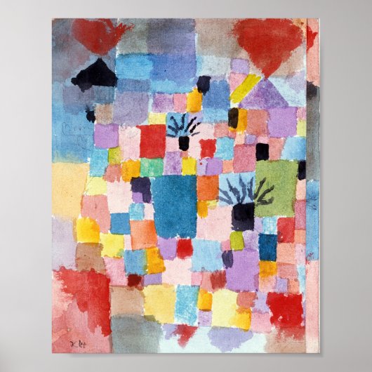 Südliche Gärten: Paul Klee 1919 Poster (Vorne)