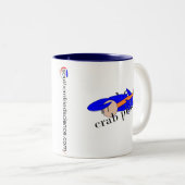 Südliche gebratene Wissenschafts-Krabbe Pickin Zweifarbige Tasse (VorderseiteRechts)