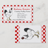 Südliche gebratenes Huhn-Restaurant-Geflügelfarm Visitenkarte (Vorne/Hinten)